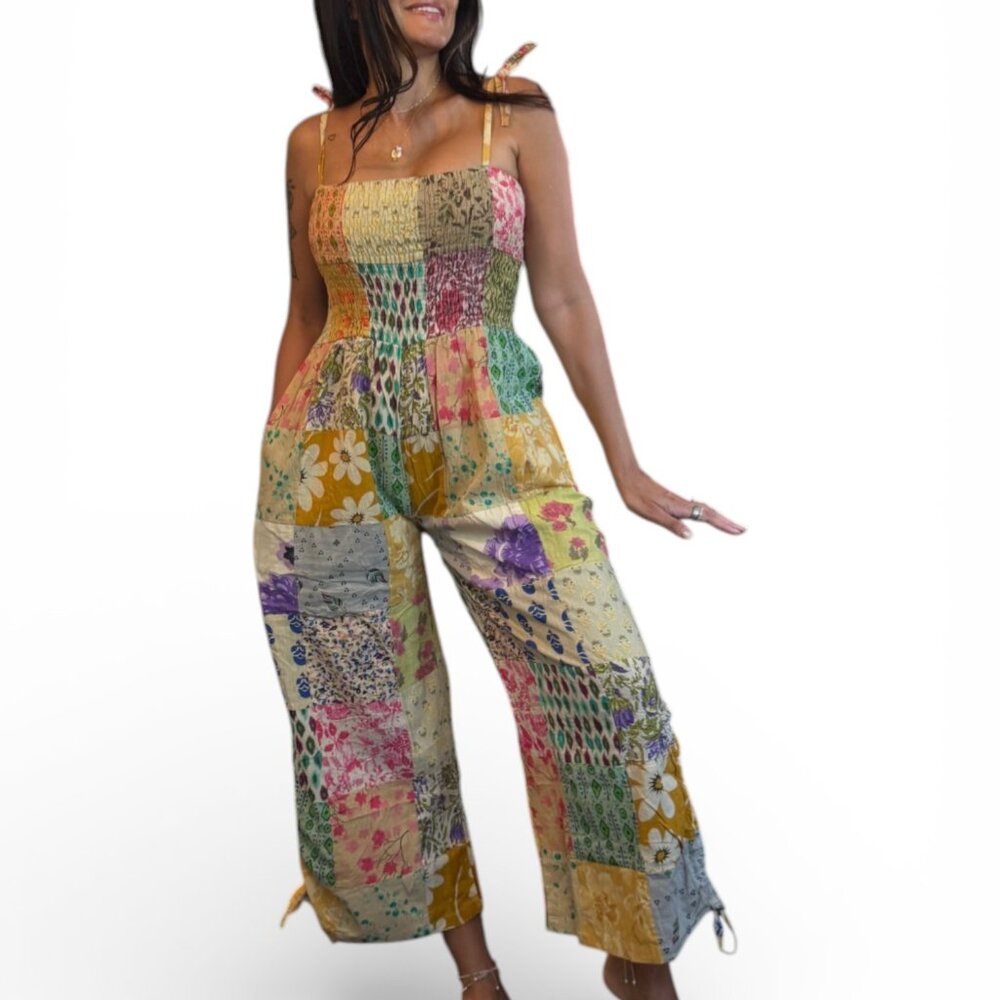 Patchwork Multicolor Jumpsuit